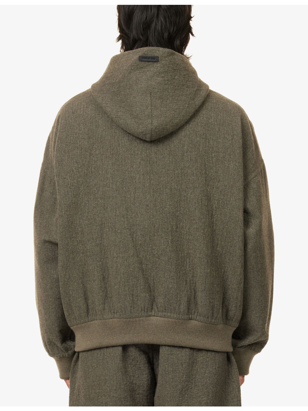Zip Relaxed-Fit Wool-Blend Hoodie - 4