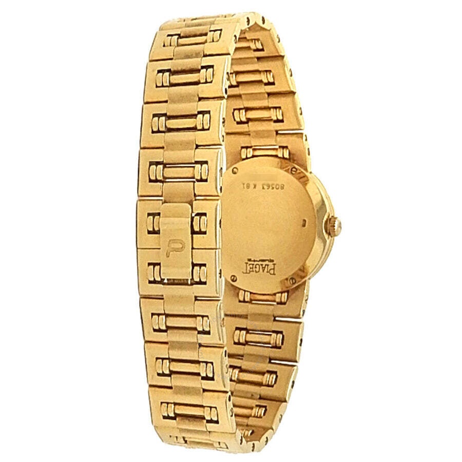 Pre-owned Piaget Dancer Quartz Diamond Black Dial Ladies Watch 15227 K 81 - 4
