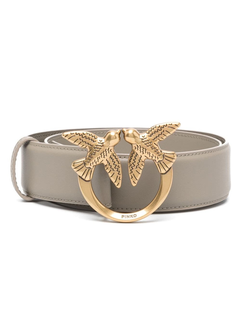 Love Birds-buckle leather belt 1