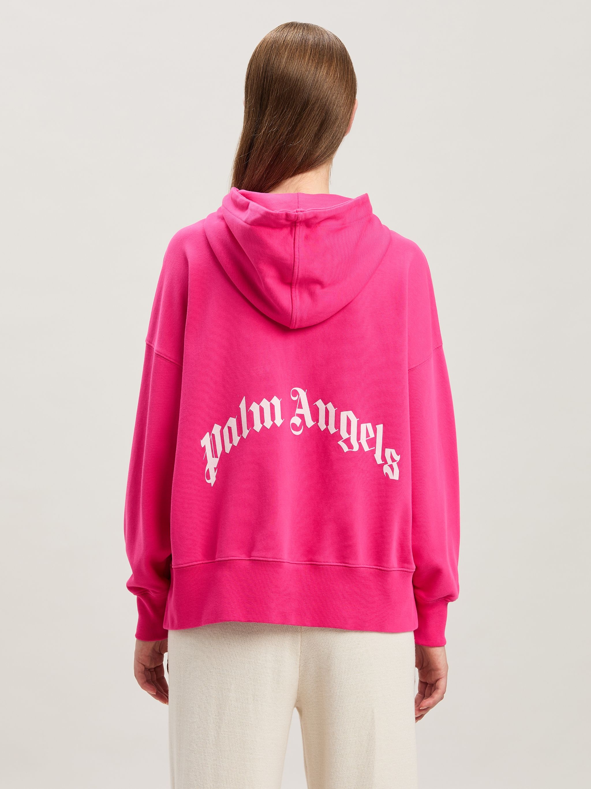 Curved logo hoodie - 5
