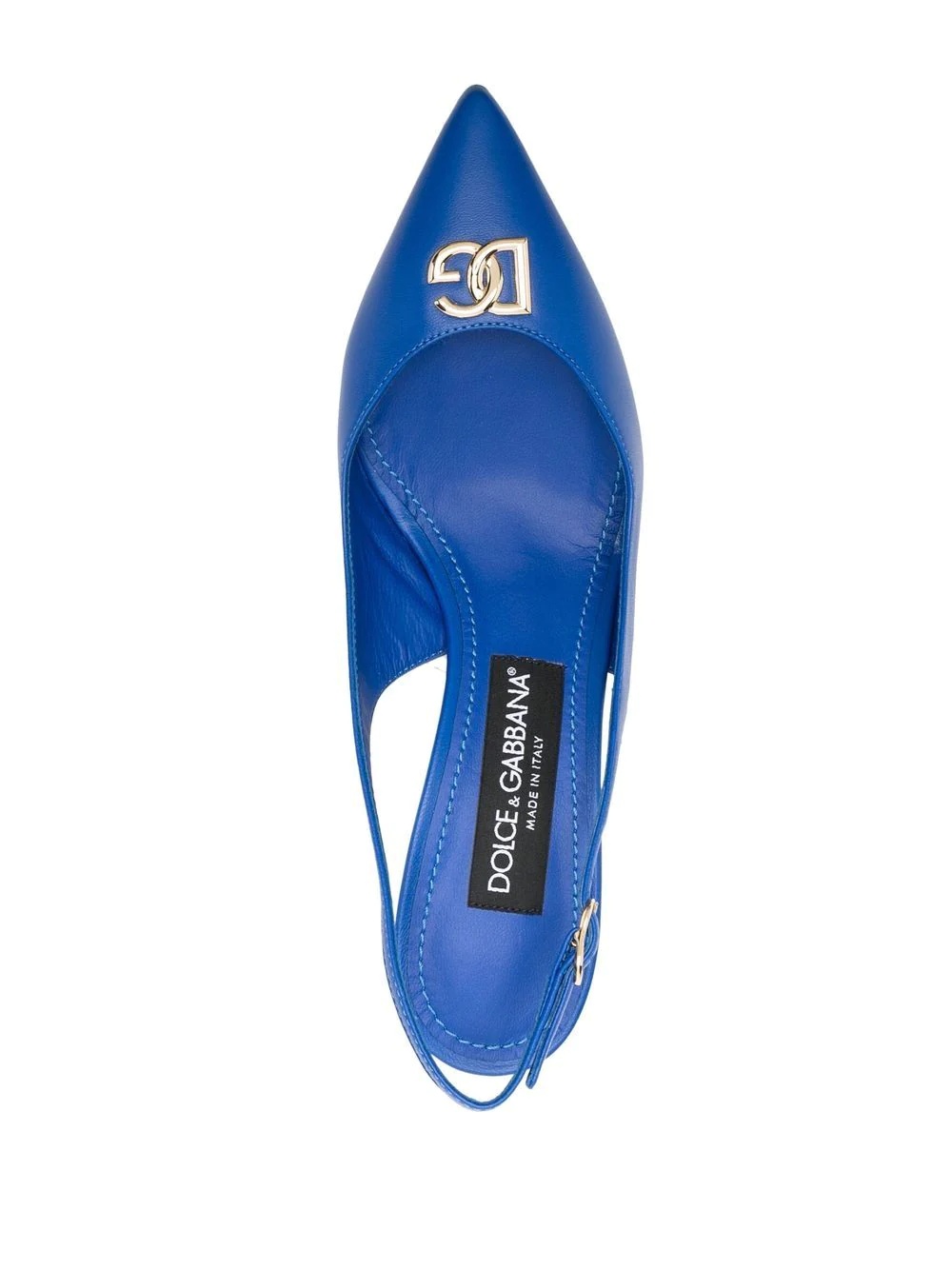 logo-plaque slingback pumps - 4