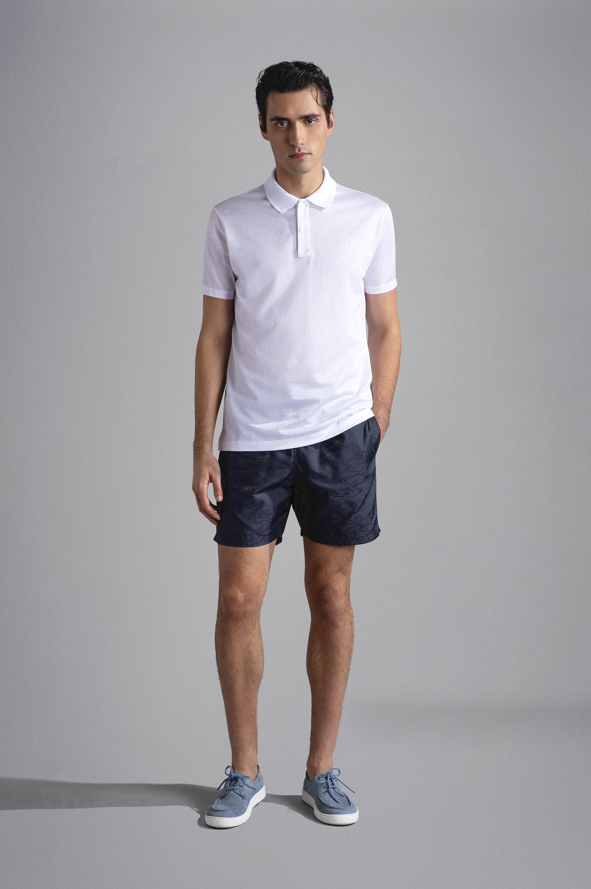 SWIM SHORTS WITH SHARK PRINT - 2