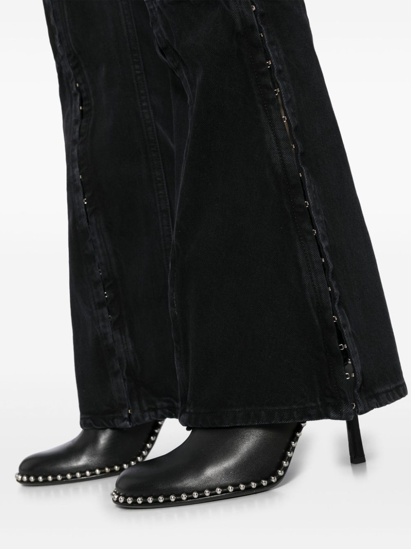 side hook flared jeans 5