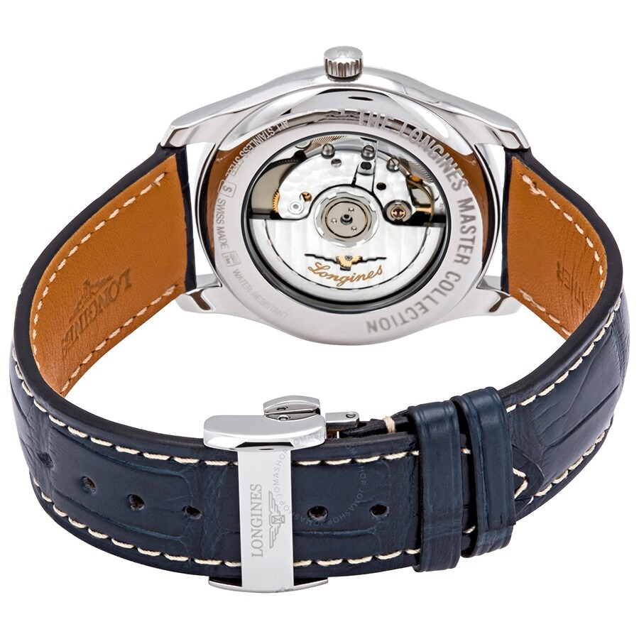 Longines The Master Collection Blue Dial Automatic Men's Leather Watch L27934922 - 3