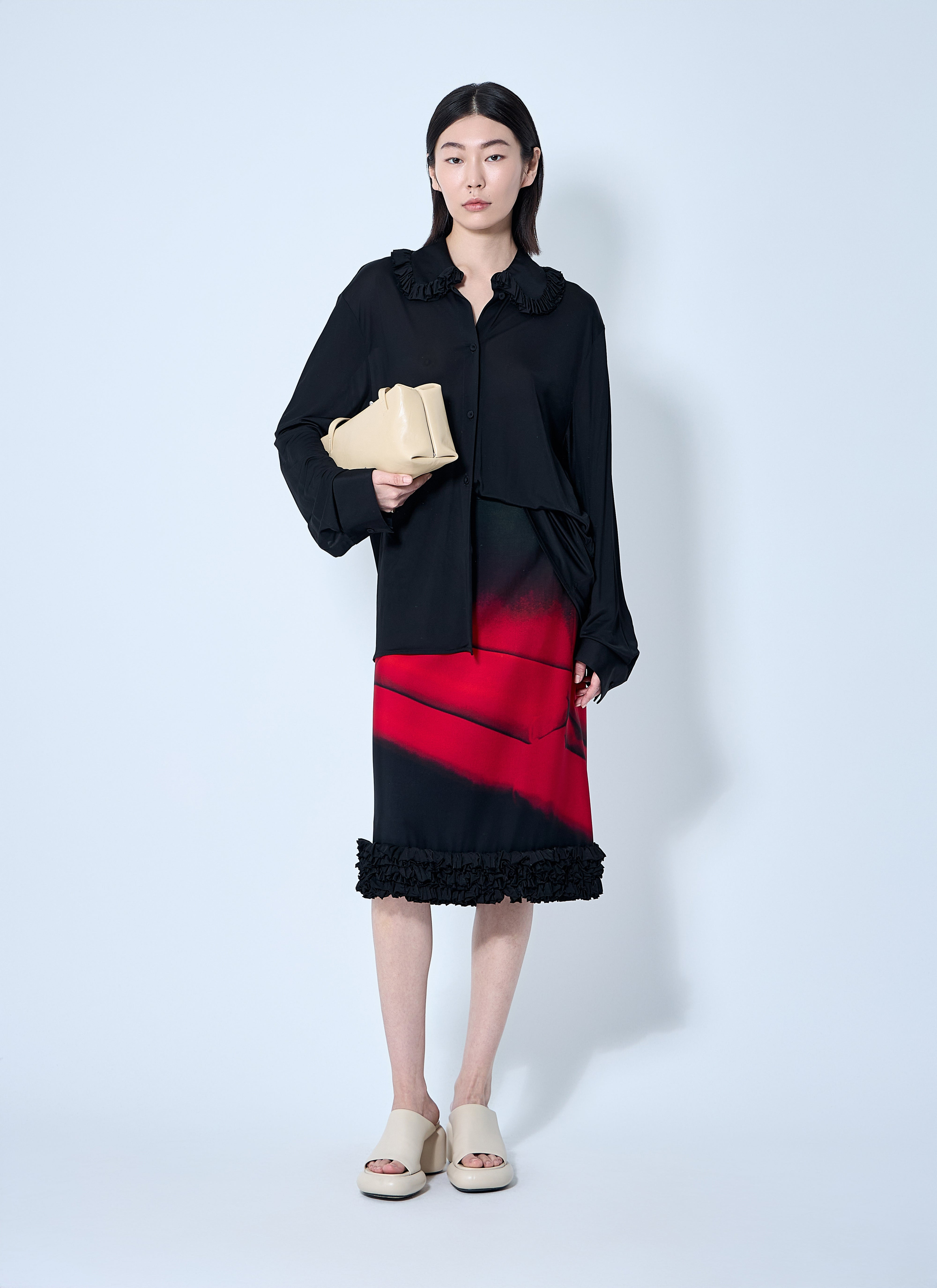 Jil Sander Women Printed Midi Skirt - 2