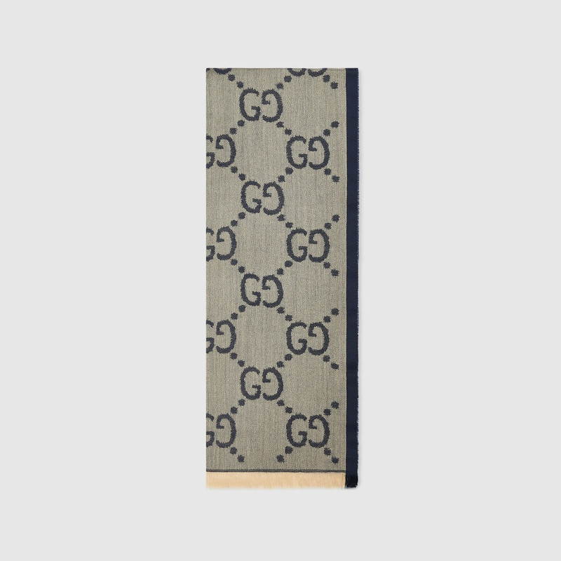 GUCCI GG cotton silk stole outlook