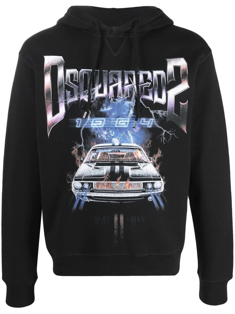 logo-print hoodie 1