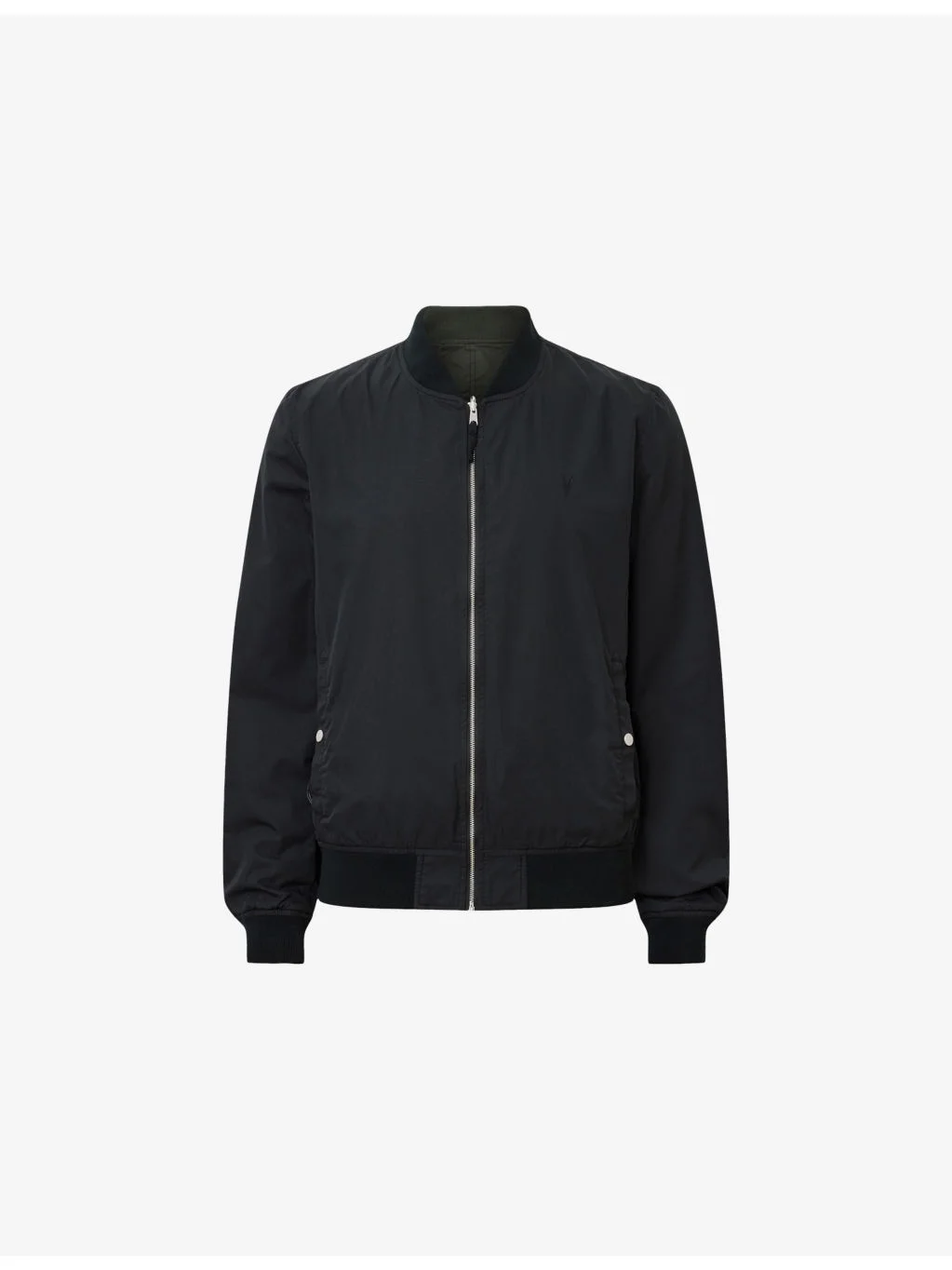 Bassett Stand-Collar Reversible Cotton-Blend Jacket - 1