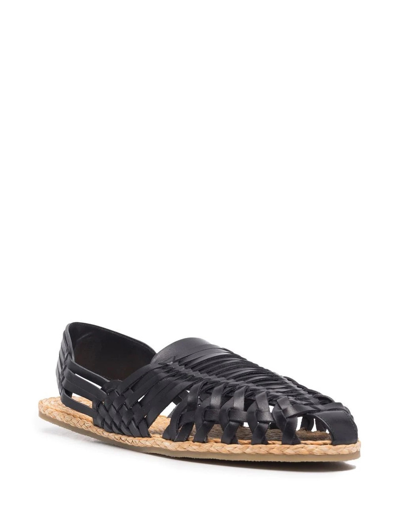SAINT LAURENT sidi sandals in smooth leather outlook