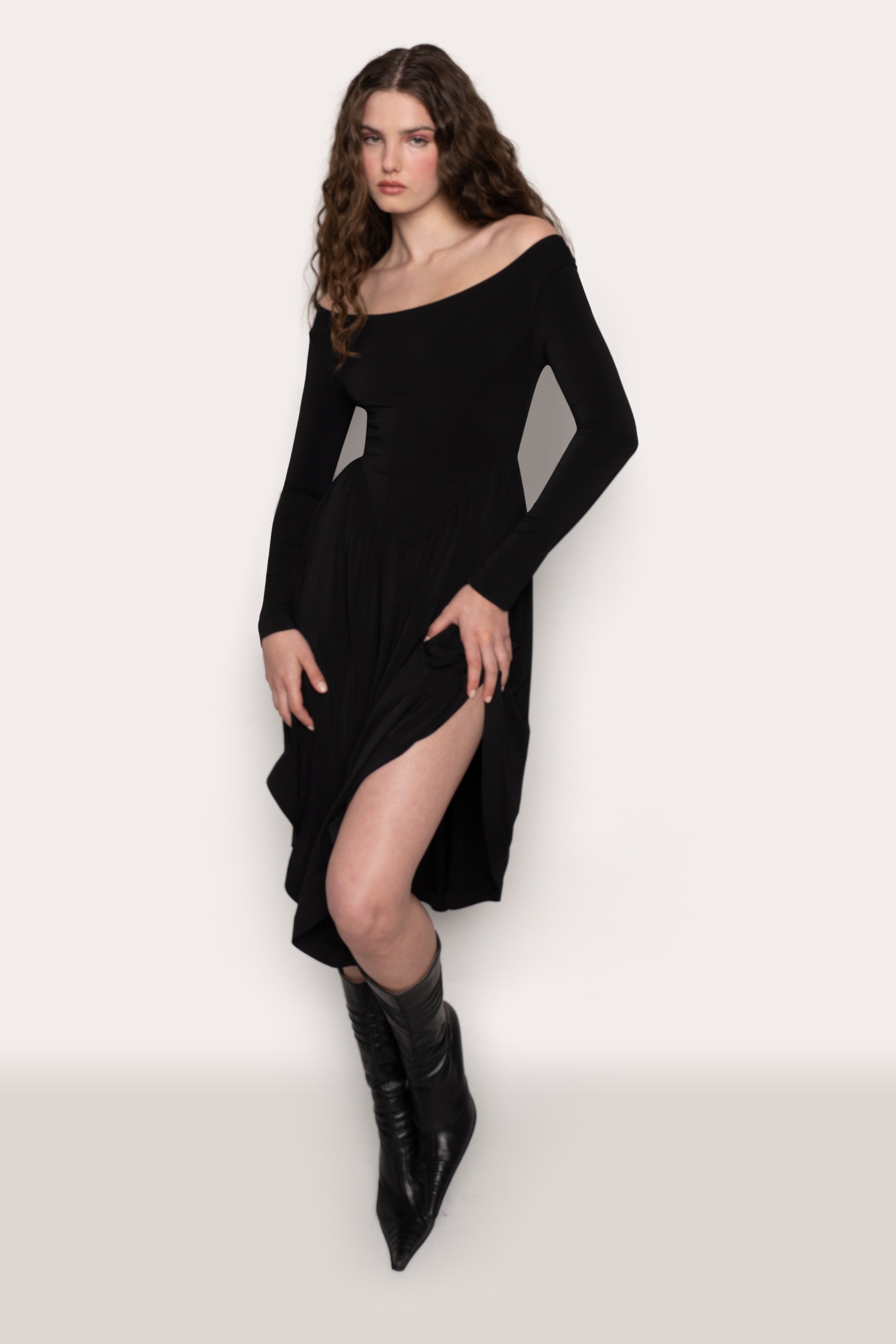 SYLVAN LONG SLEEVE JERSEY DRESS - 7
