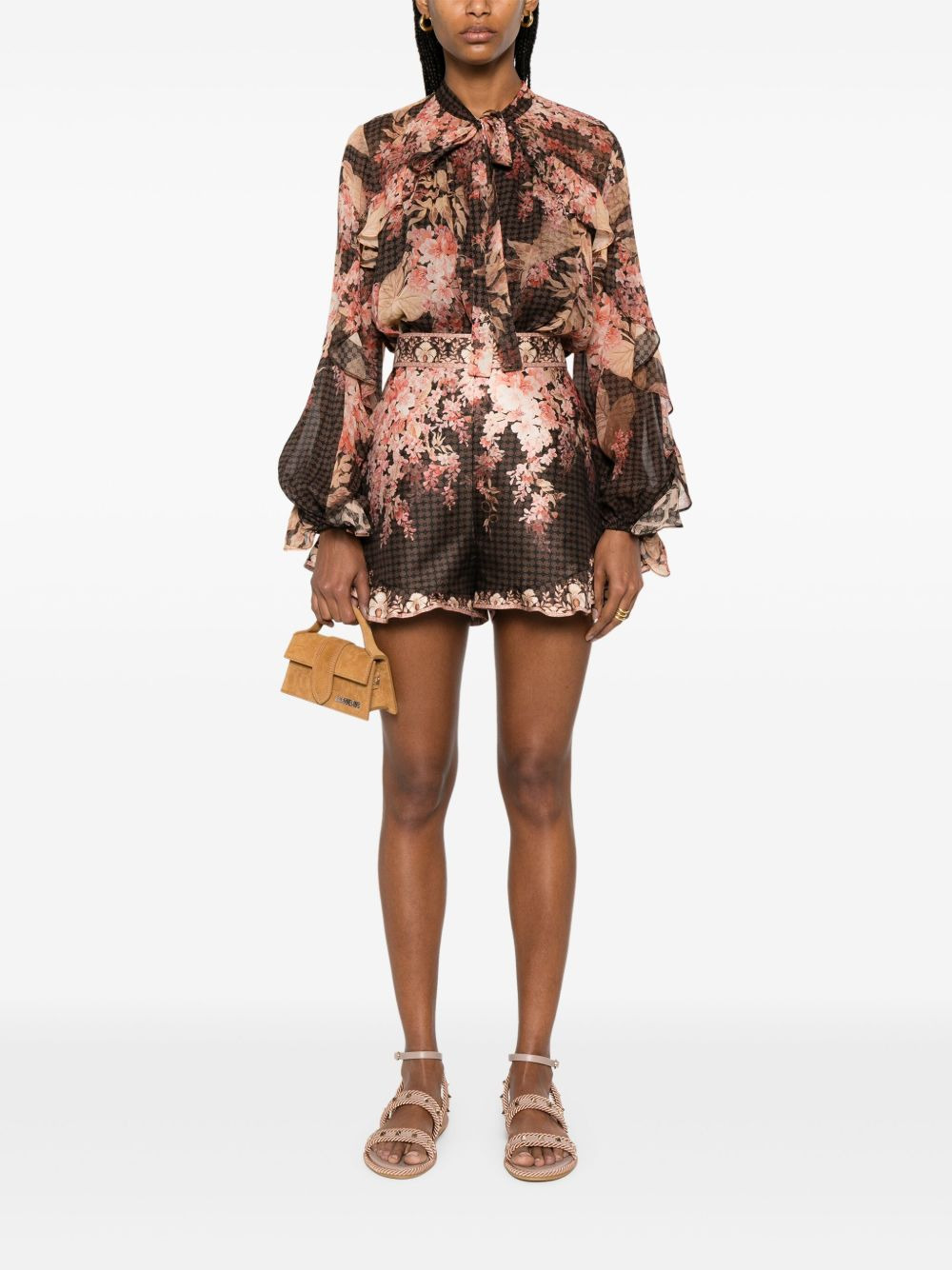 Zimmermann Printed Linen Shorts - 4