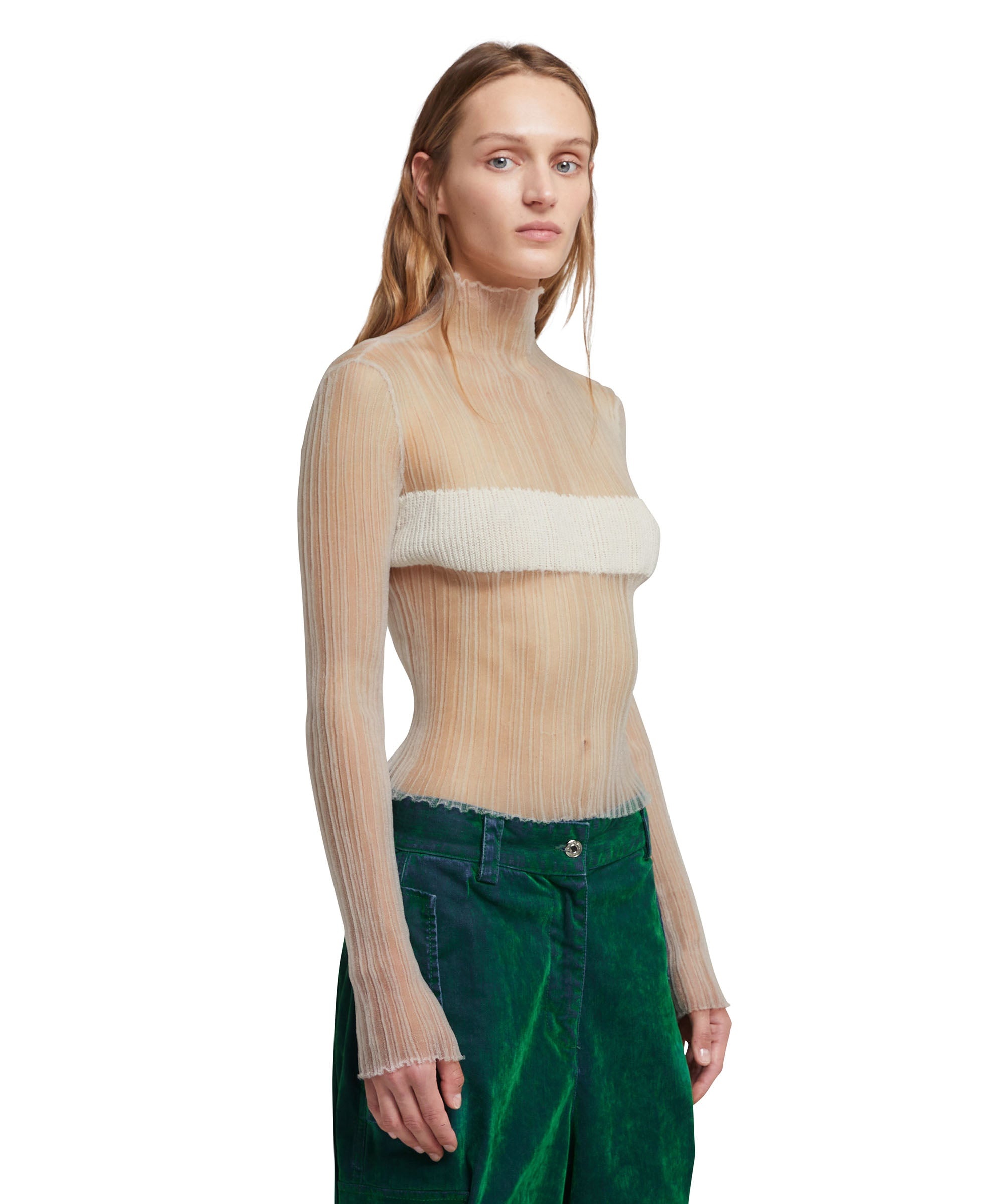 Sweater with "Ribbed Cellophane" concept - 4