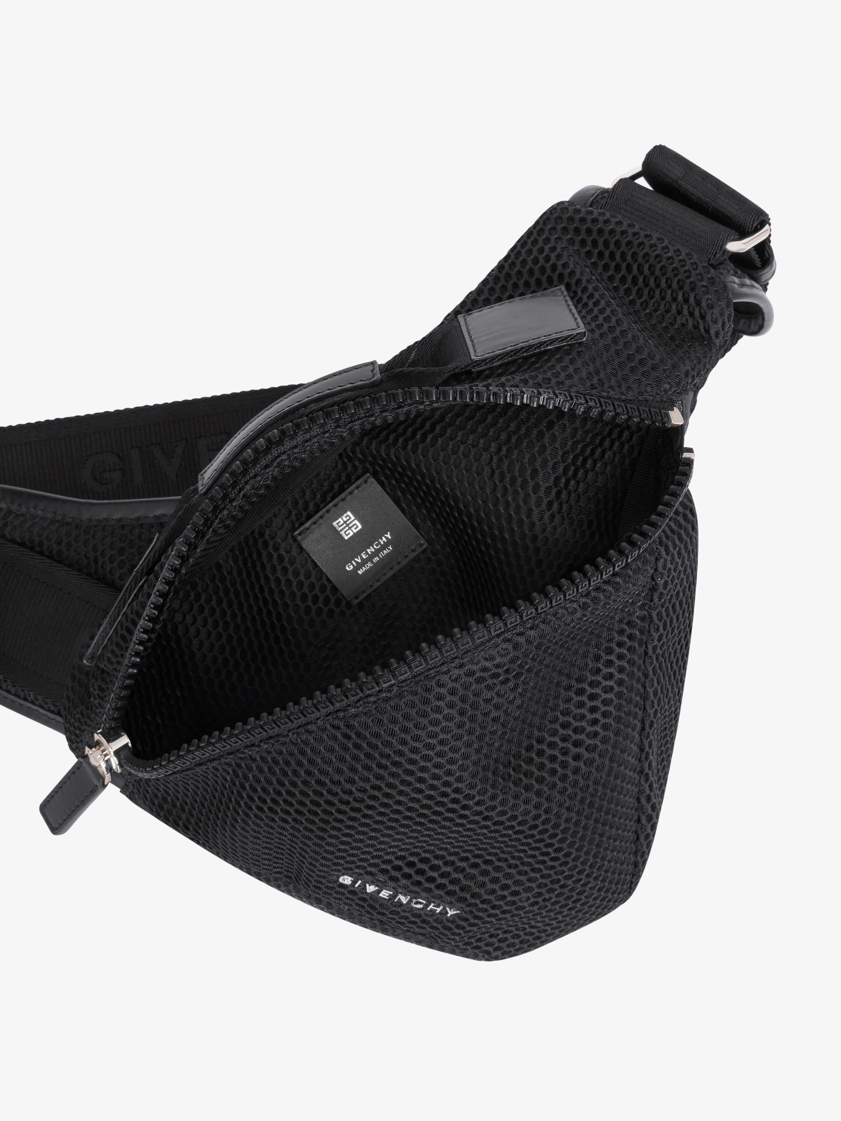 SMALL G-ZIP TRIANGLE BAG IN MESH - 5