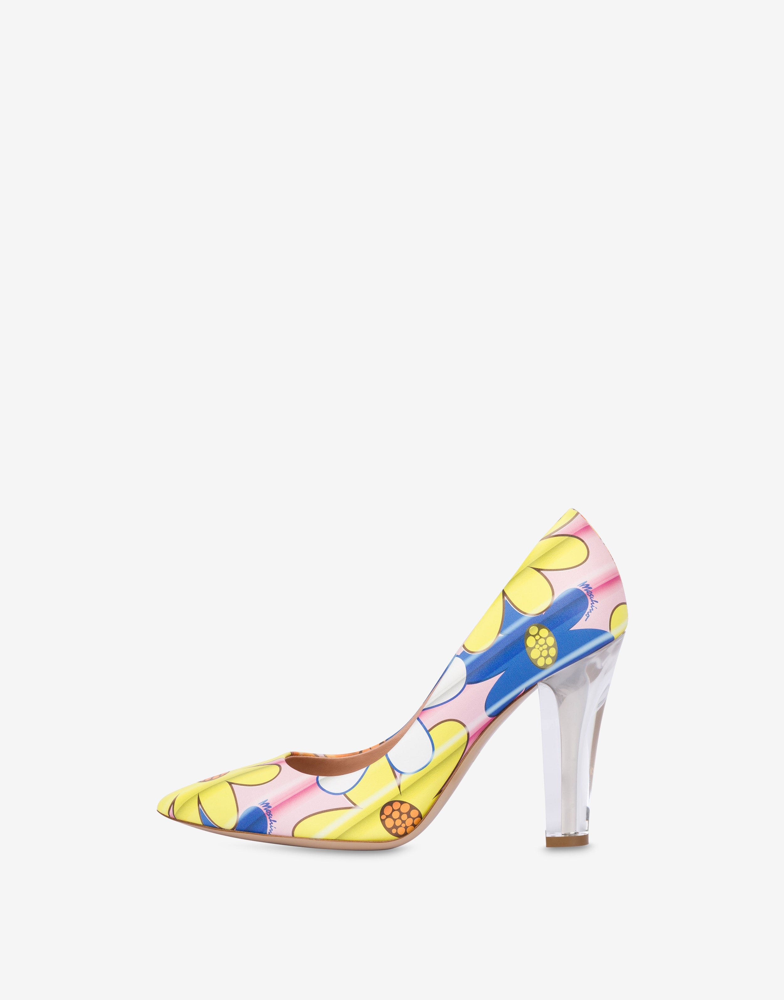 ALLOVER FLOWERS CALFSKIN PUMPS - 2