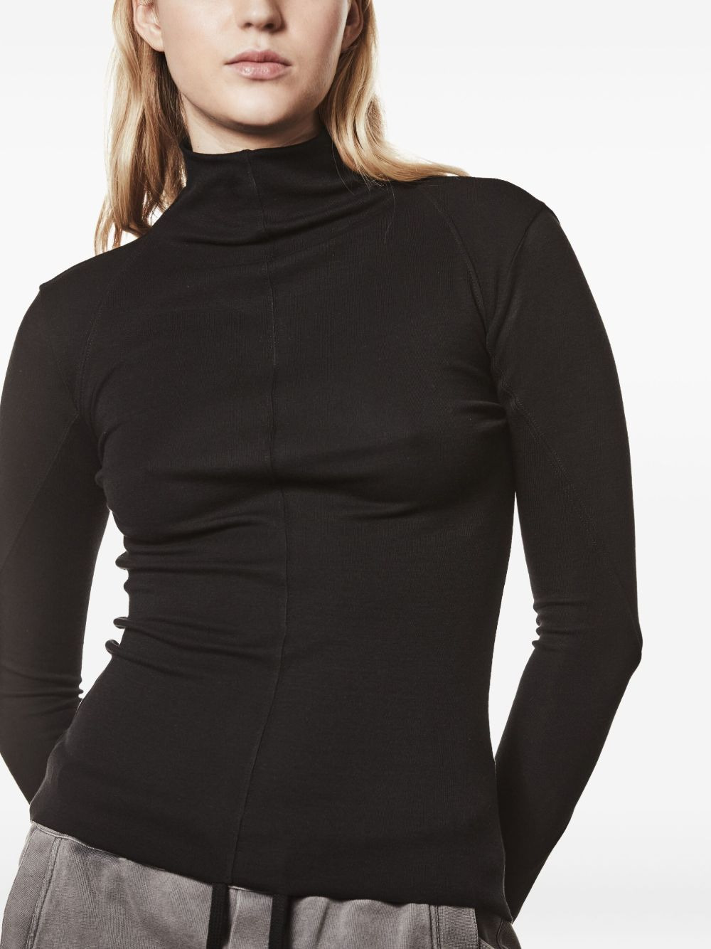 high-neck long-sleeve T-shirt - 3