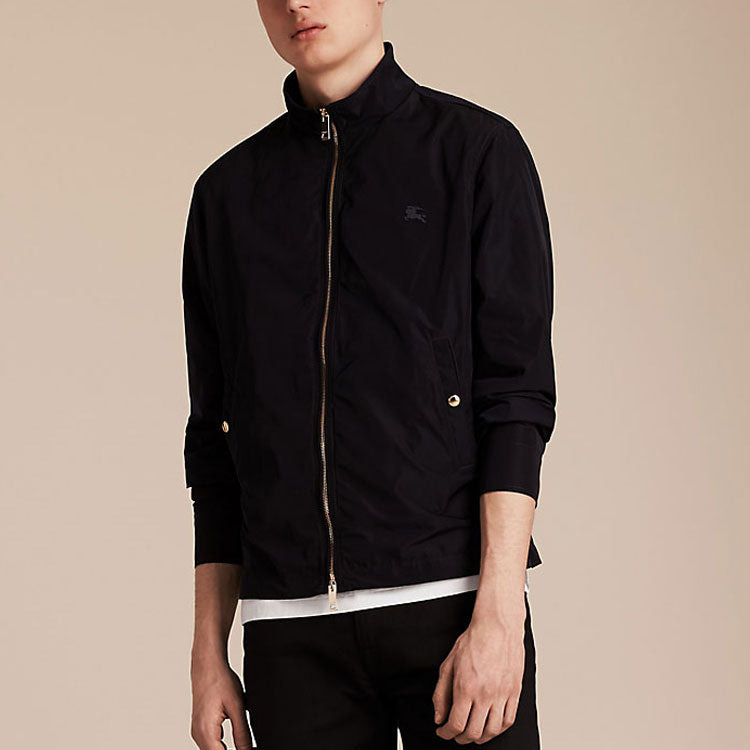 Men's Burberry waterproof Stand Collar Jacket Black 39987701 - 3