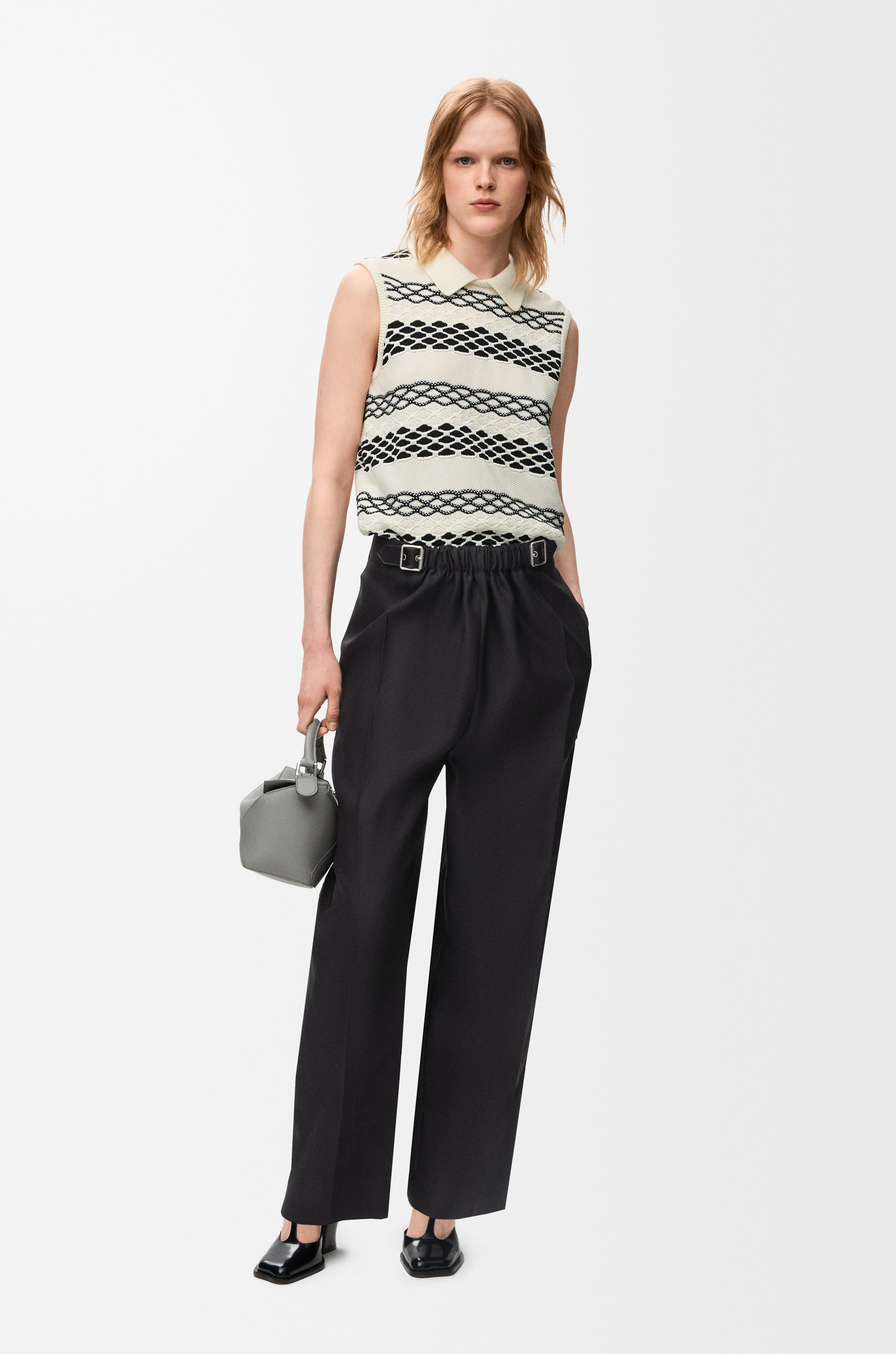 Belted trousers in wool and silk - 2