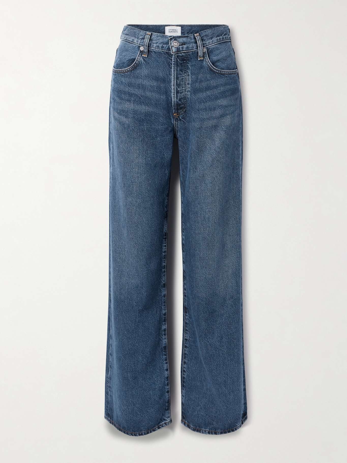 Annina high-rise wide-leg jeans - 33" Mid denim - 1