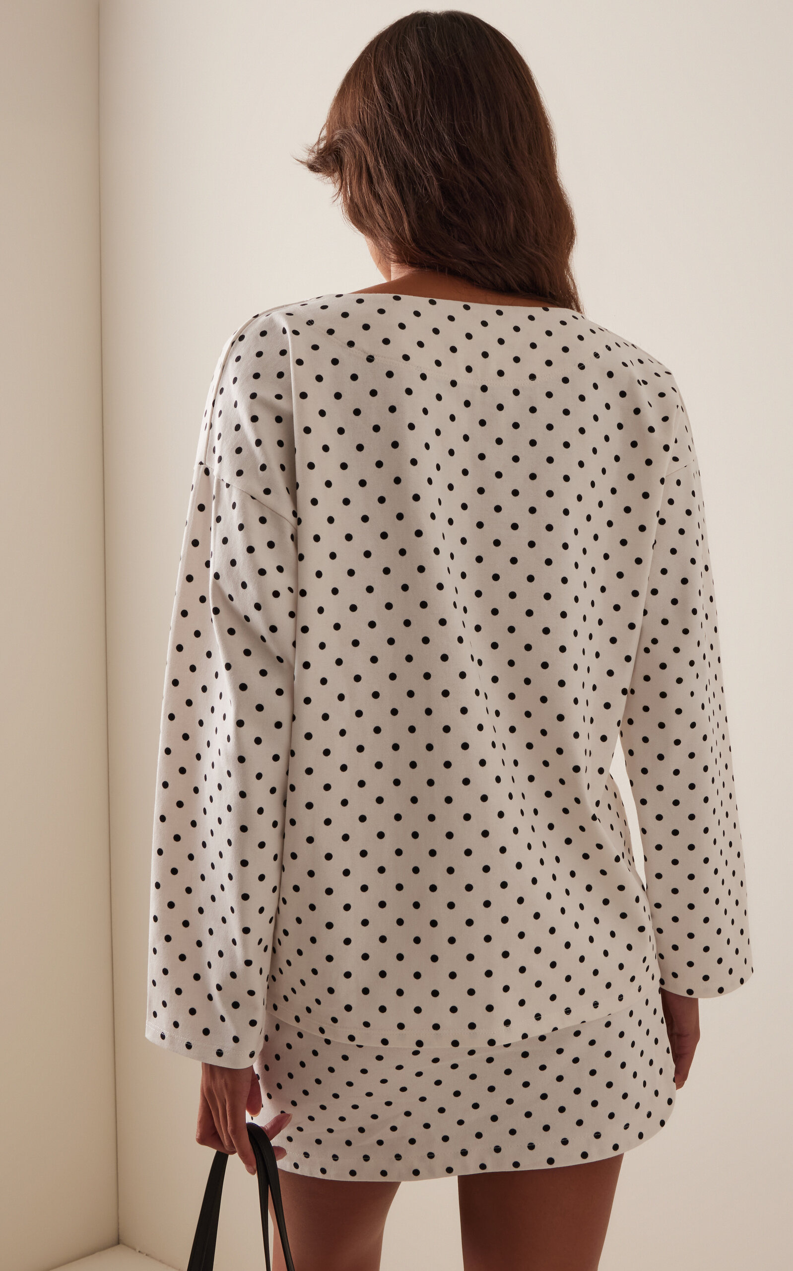 Exclusive Bea Polka-Dot Cotton Top black/white - 4
