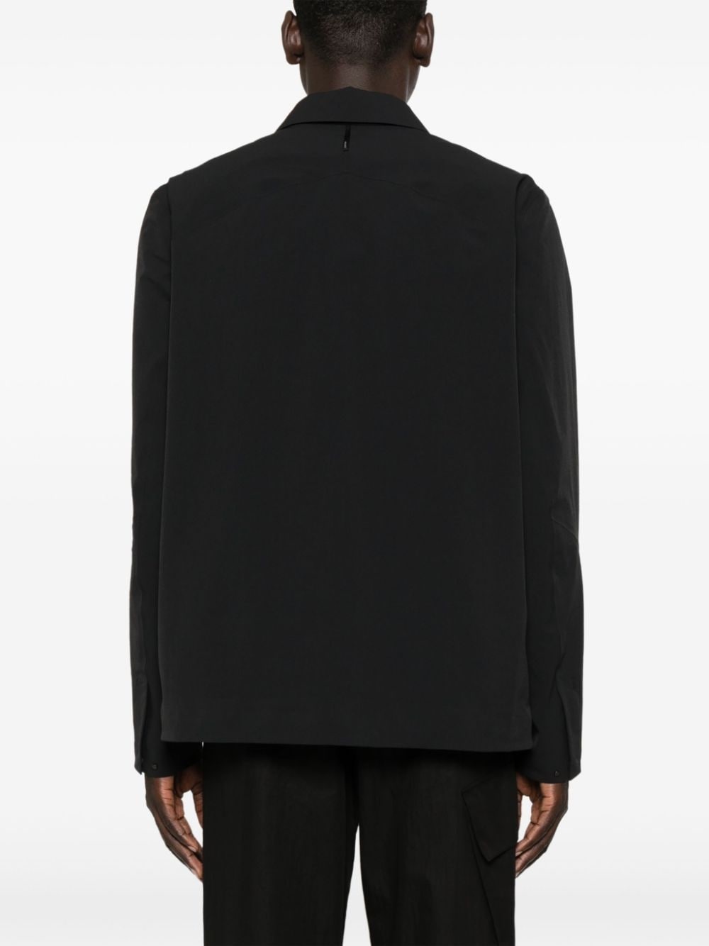 stretch shirt jacket - 4