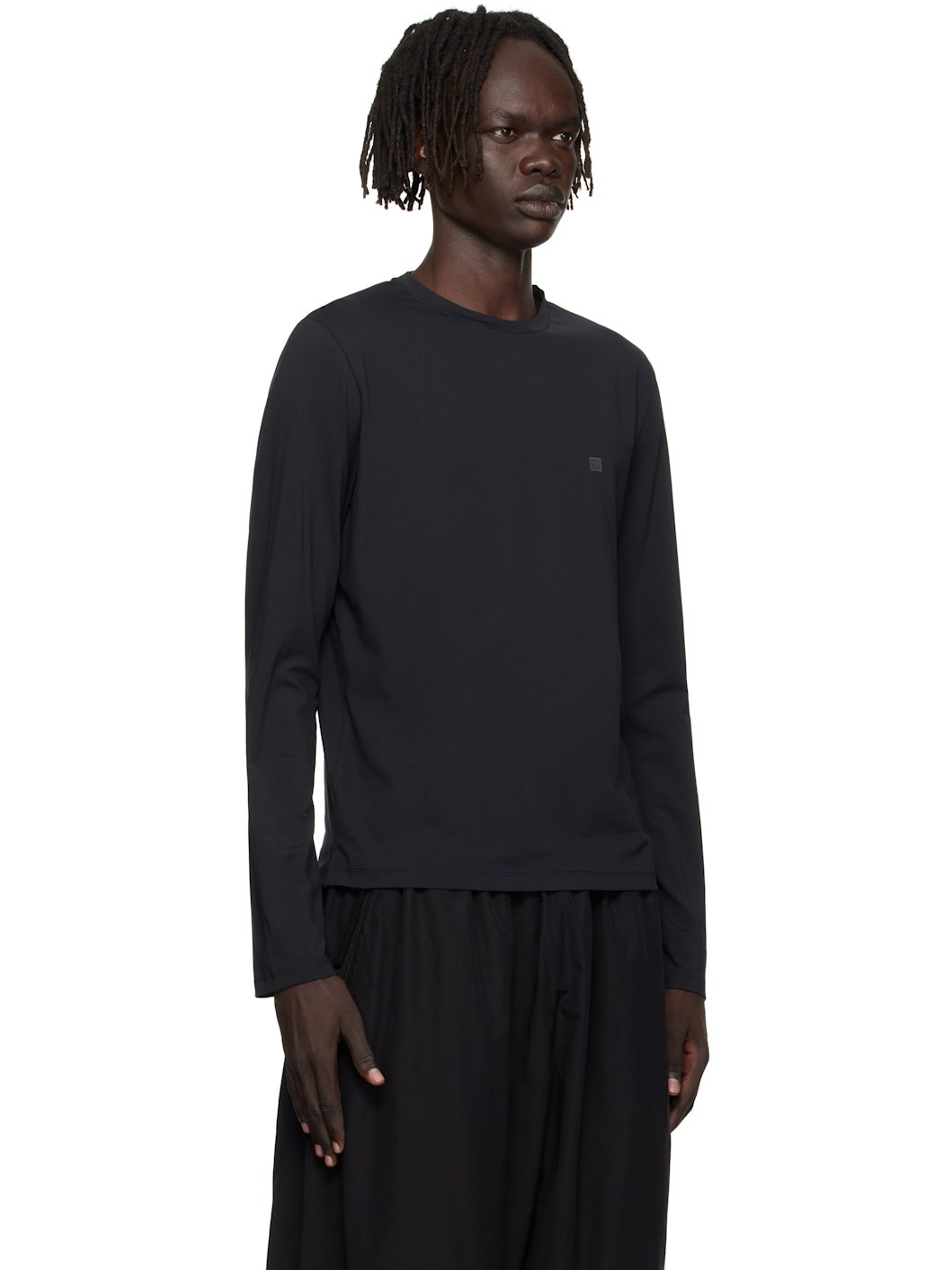 Black Long Sleeve Regular Fit T-shirt - 2