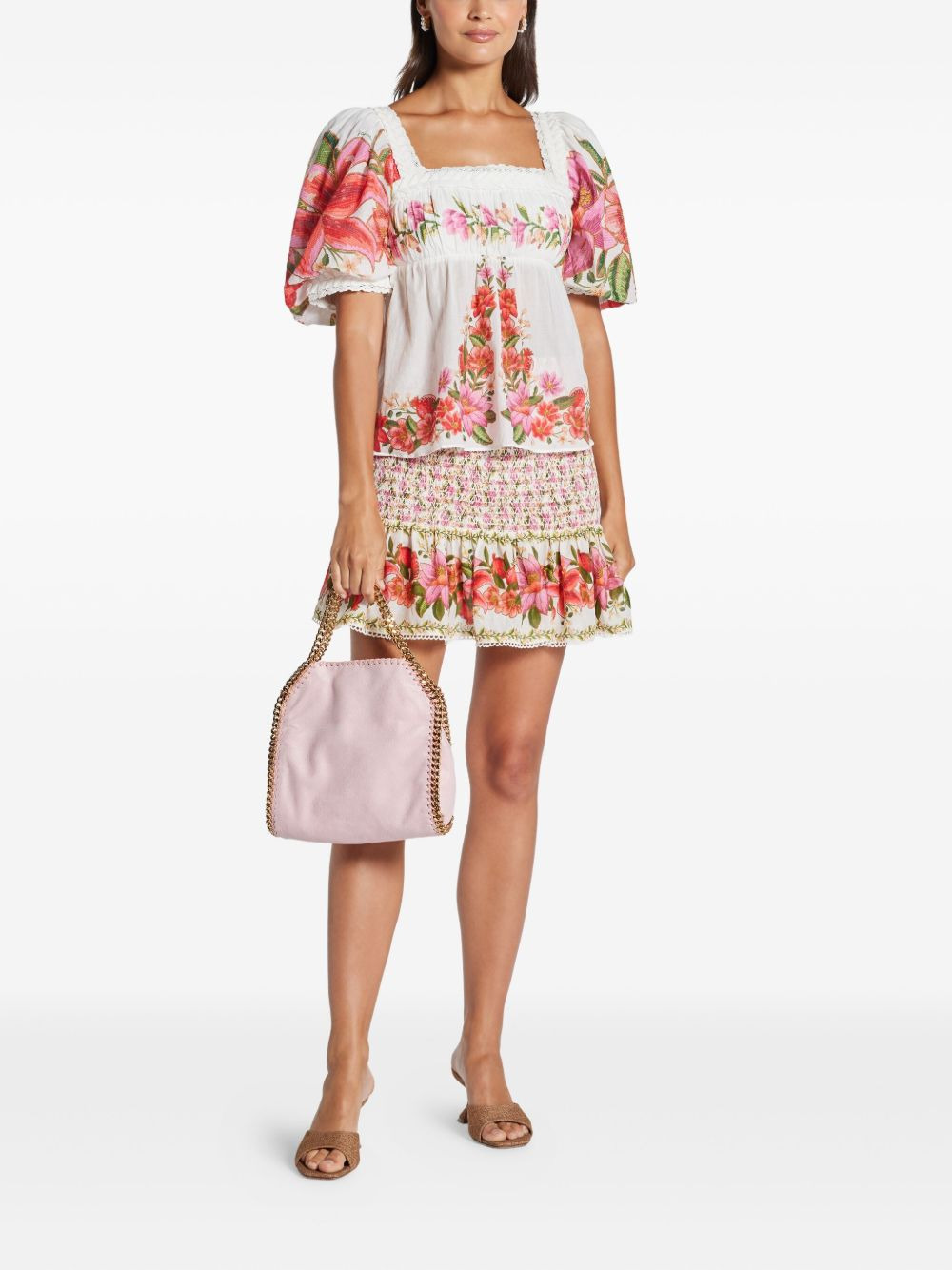 floral-print top - 2