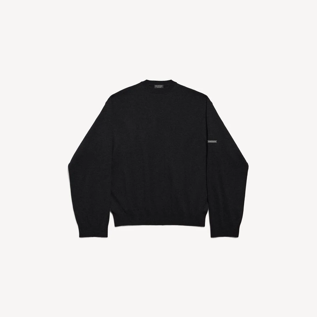 Men's Crewneck Sweater in Black - 1