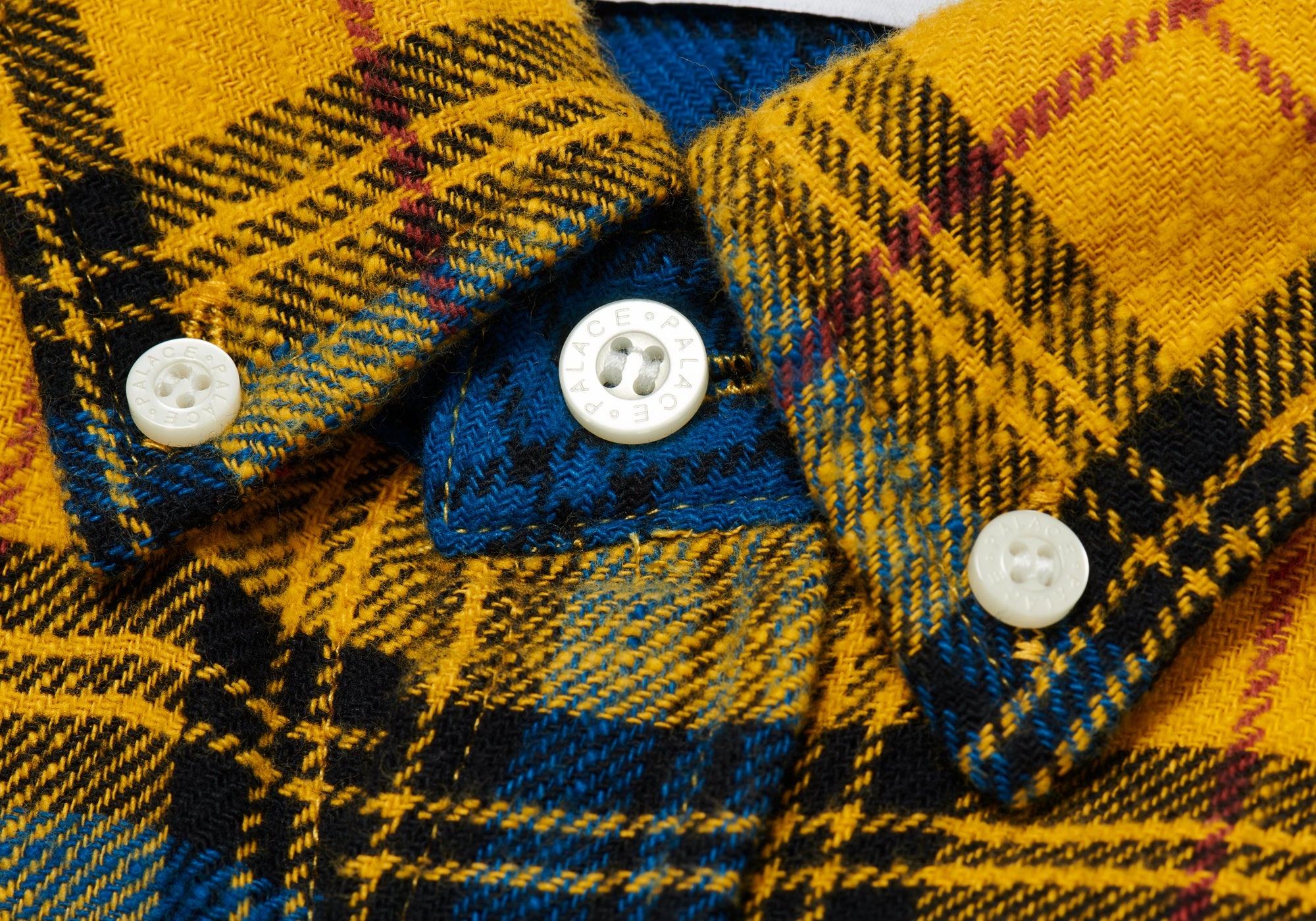 FLANNEL DROP SHOULDER SHIRT YELLOW - 4