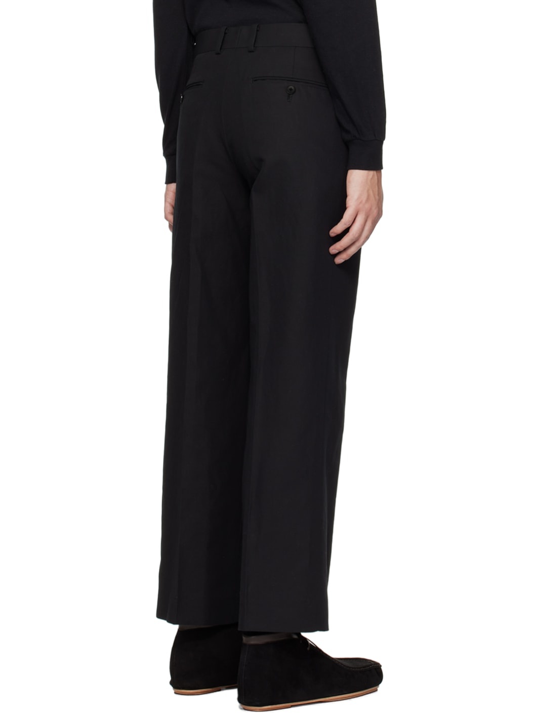 Black Hard Twist Finx Trousers - 3