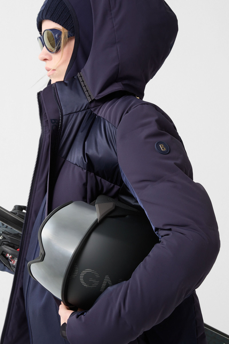 Delin down ski jacket in Navy blue 7
