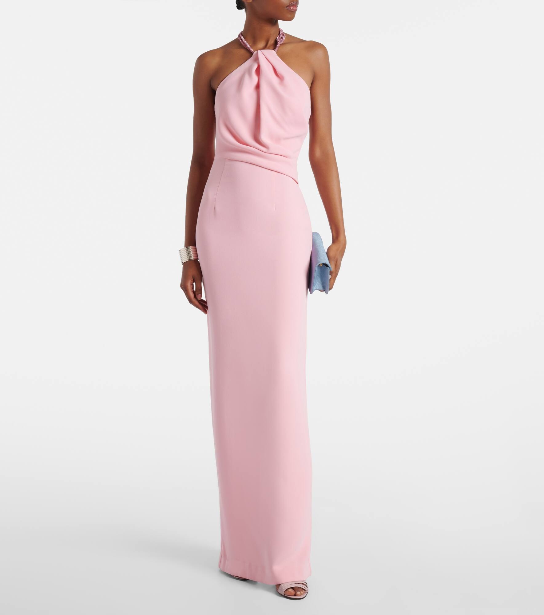 Riva embellished halterneck gown - 2
