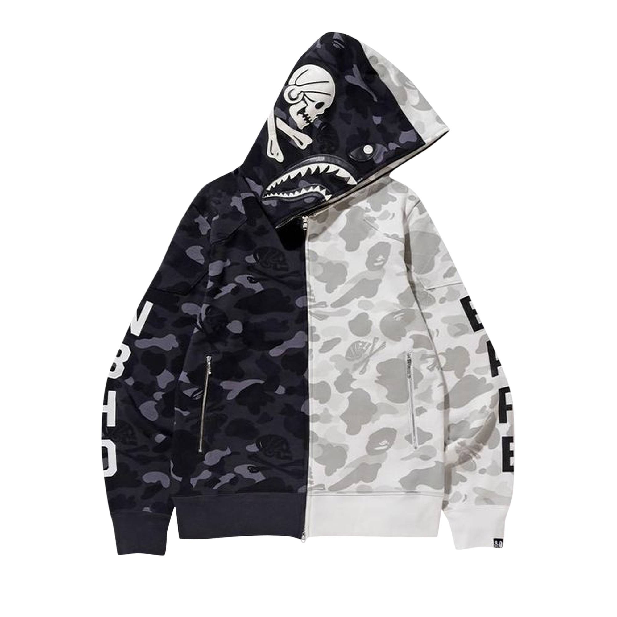 トップス NEIGHBORHOOD A BATHING APE hoodie A BATHING APE NEIGHBORHOOD Hoodie cotton gray XL Used | eBay