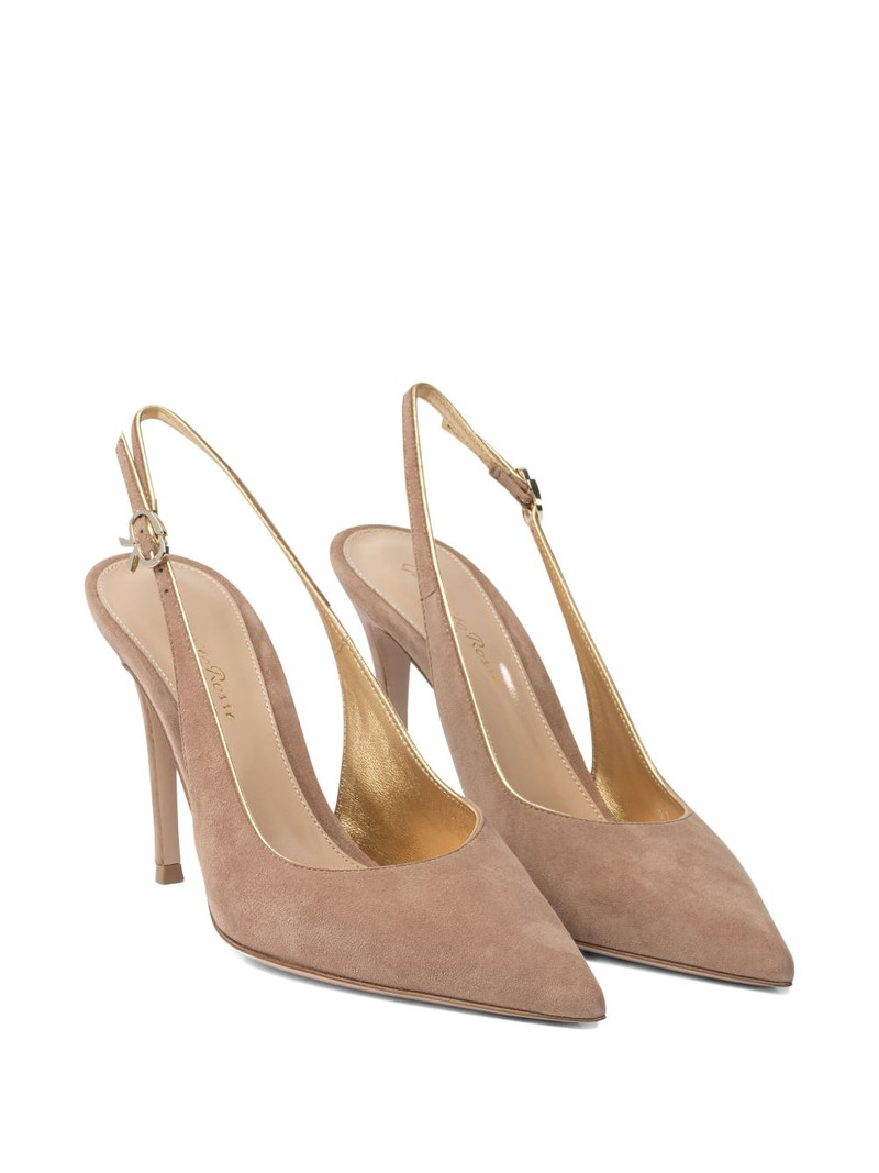 Gianvito Rossi 100mm Yves slingback pumps outlook