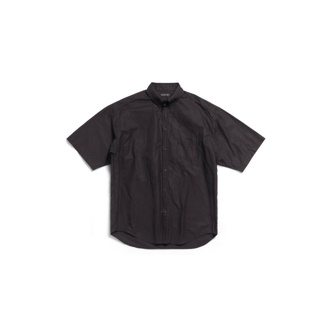 Men's Political Stencil Short Sleeve Shirt Large Fit in Black - 1