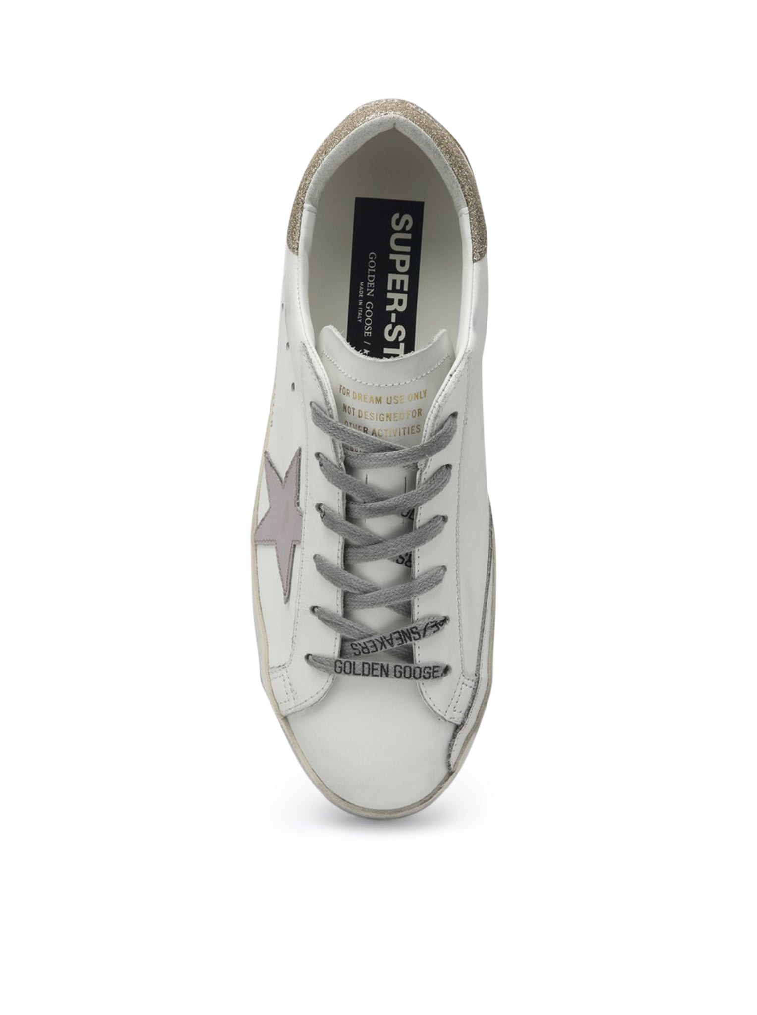 SUPERSTAR SNEAKERS IN NAPPA AND GLITTER - 4