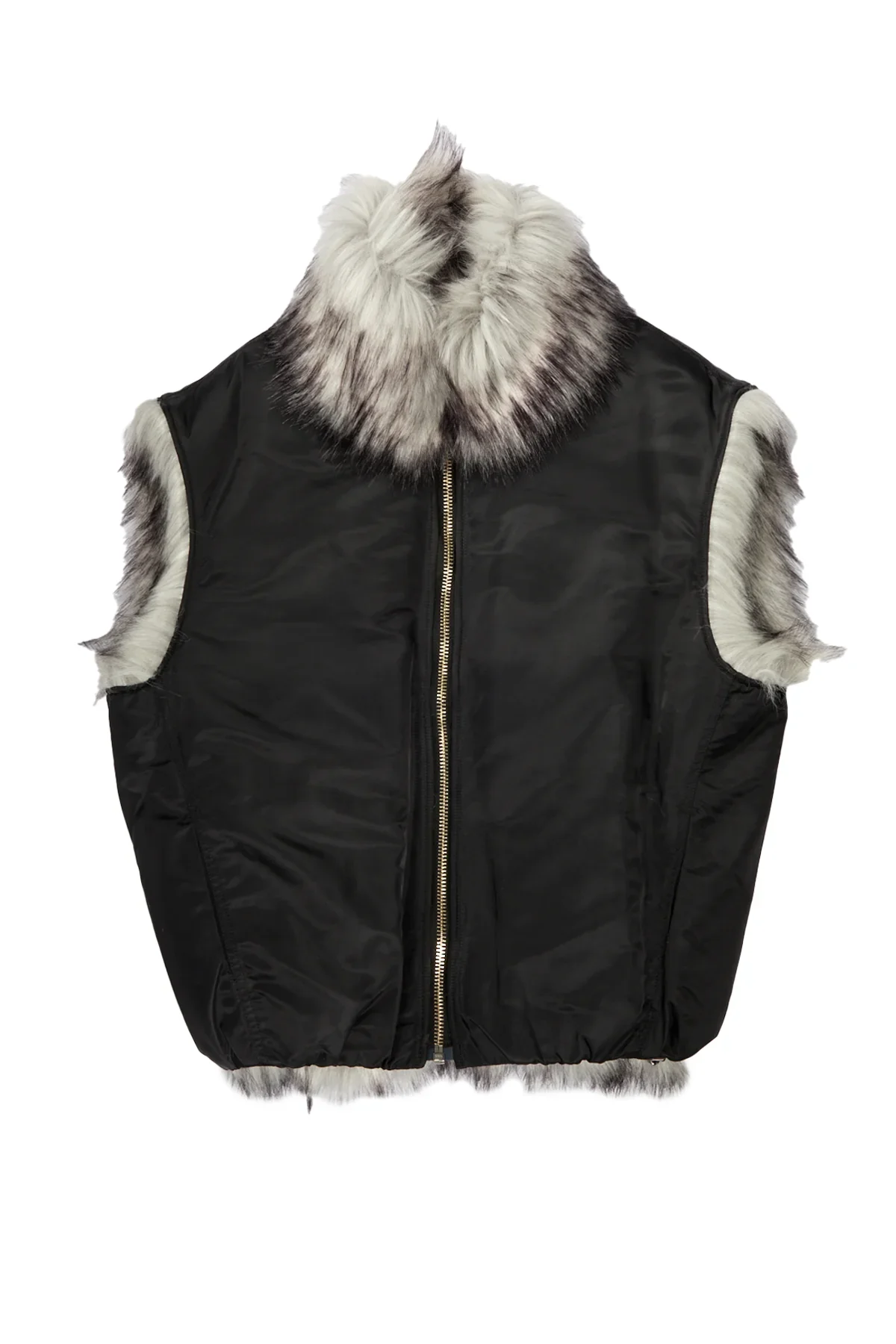 Ambush Fake Fur Reversible Vest White - 1