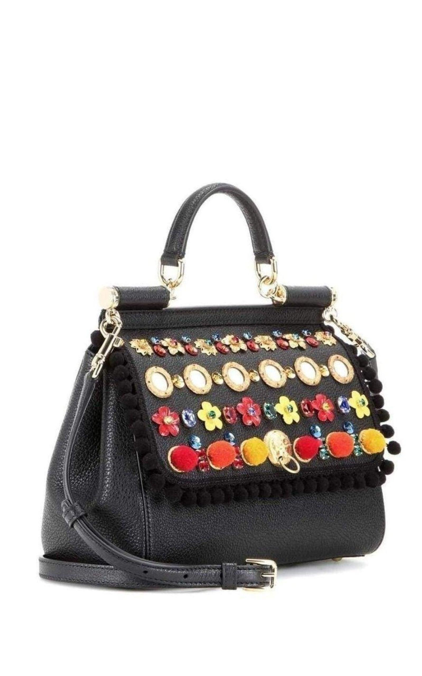 Sicily In Raffia Shoulder Leather Bag - 3