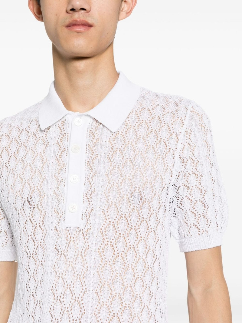 open-knit polo shirt 5