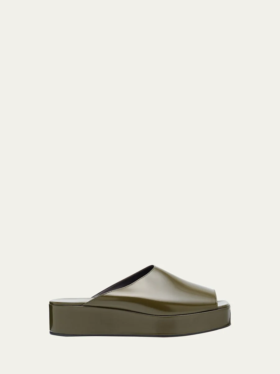 Emi Flatform Leather Sandals - 1