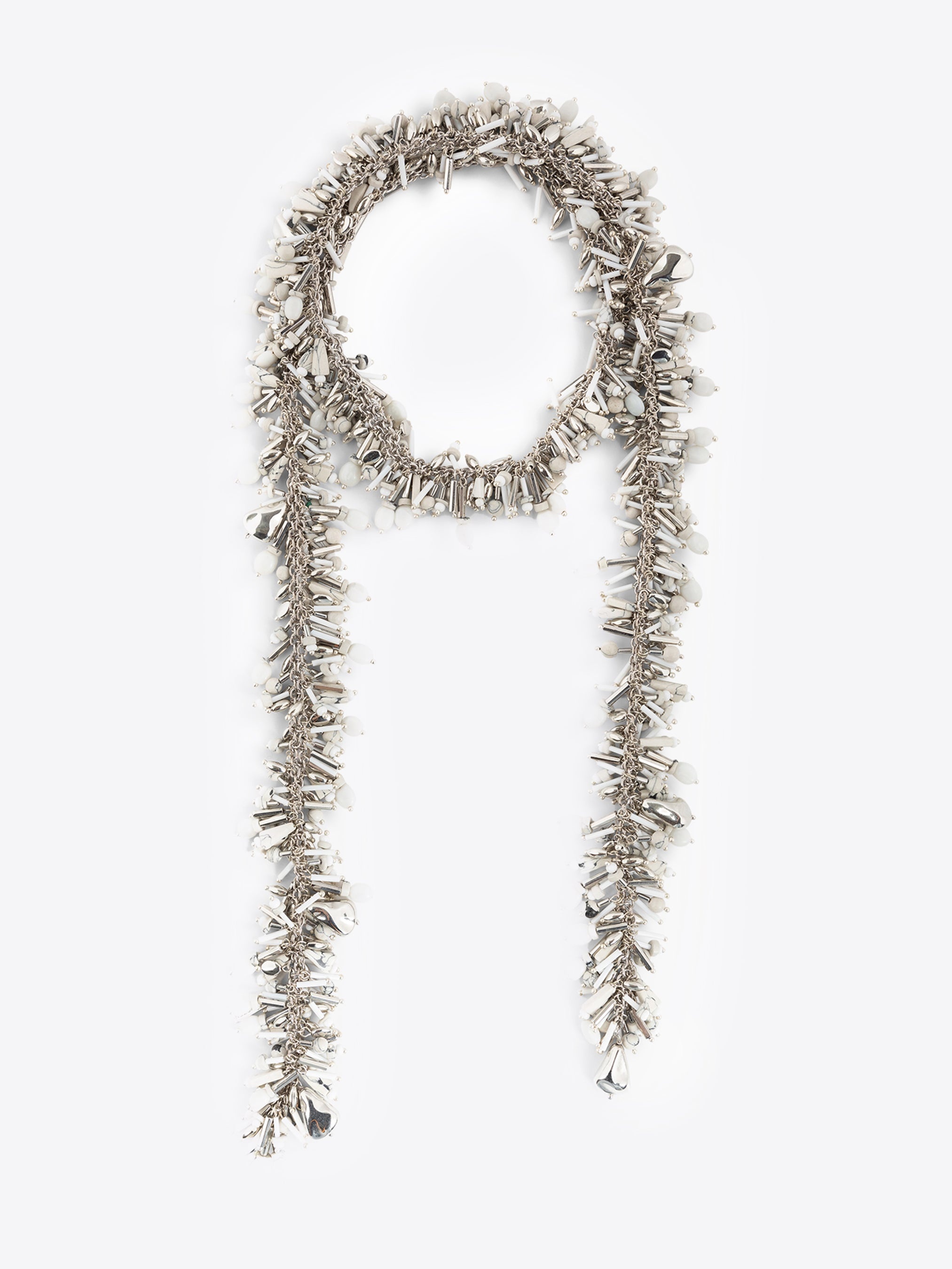 EMBROIDERED SCARF NECKLACE - 2