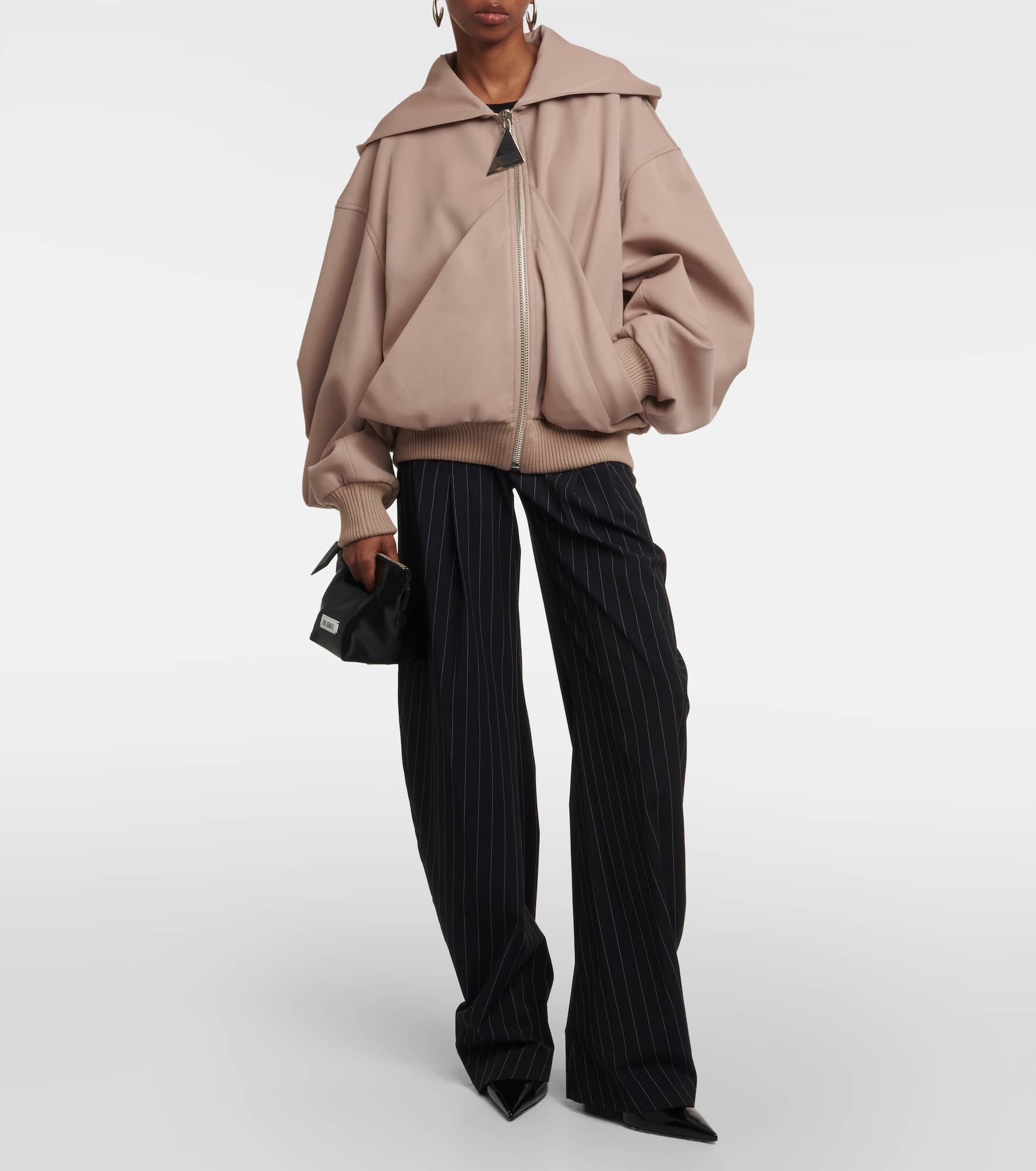 Bomber wool gabardine jacket - 2