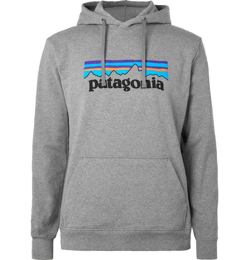 P-6 Logo Uprisal Printed Mélange Fleece-Back Jersey Hoodie - 1