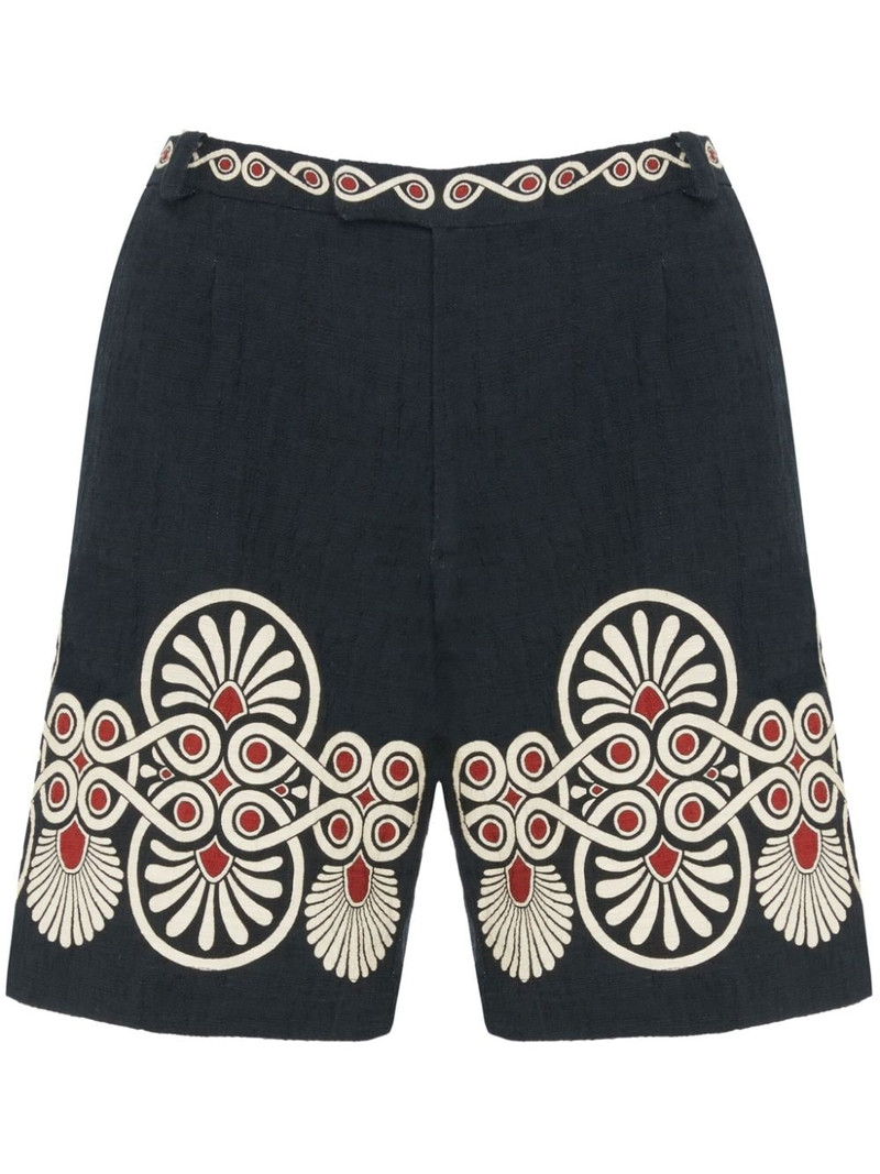 Medallion-print cotton shorts 1