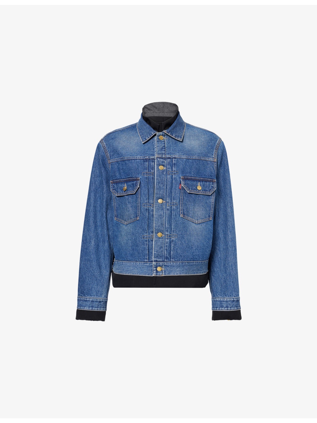 Sacai X Levi's Reversible Denim Jacket - 1