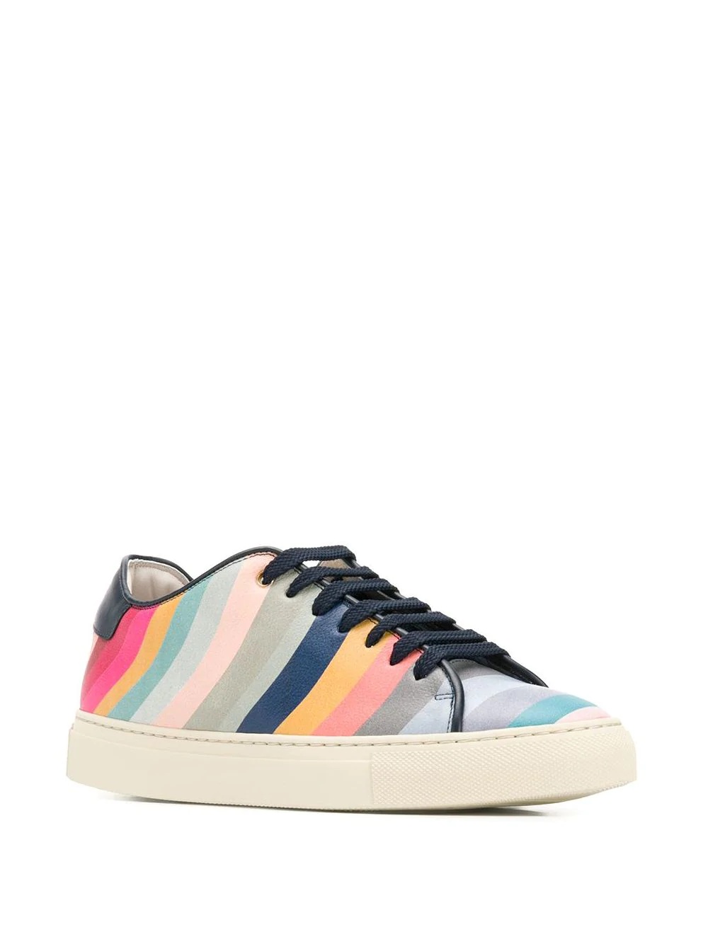 striped lo-top sneakers - 2