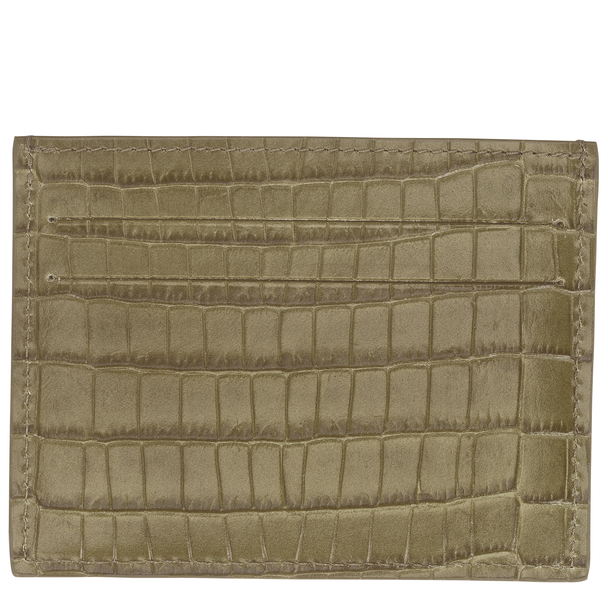 Longchamp Pocket Card holder Olive - Leather - 2
