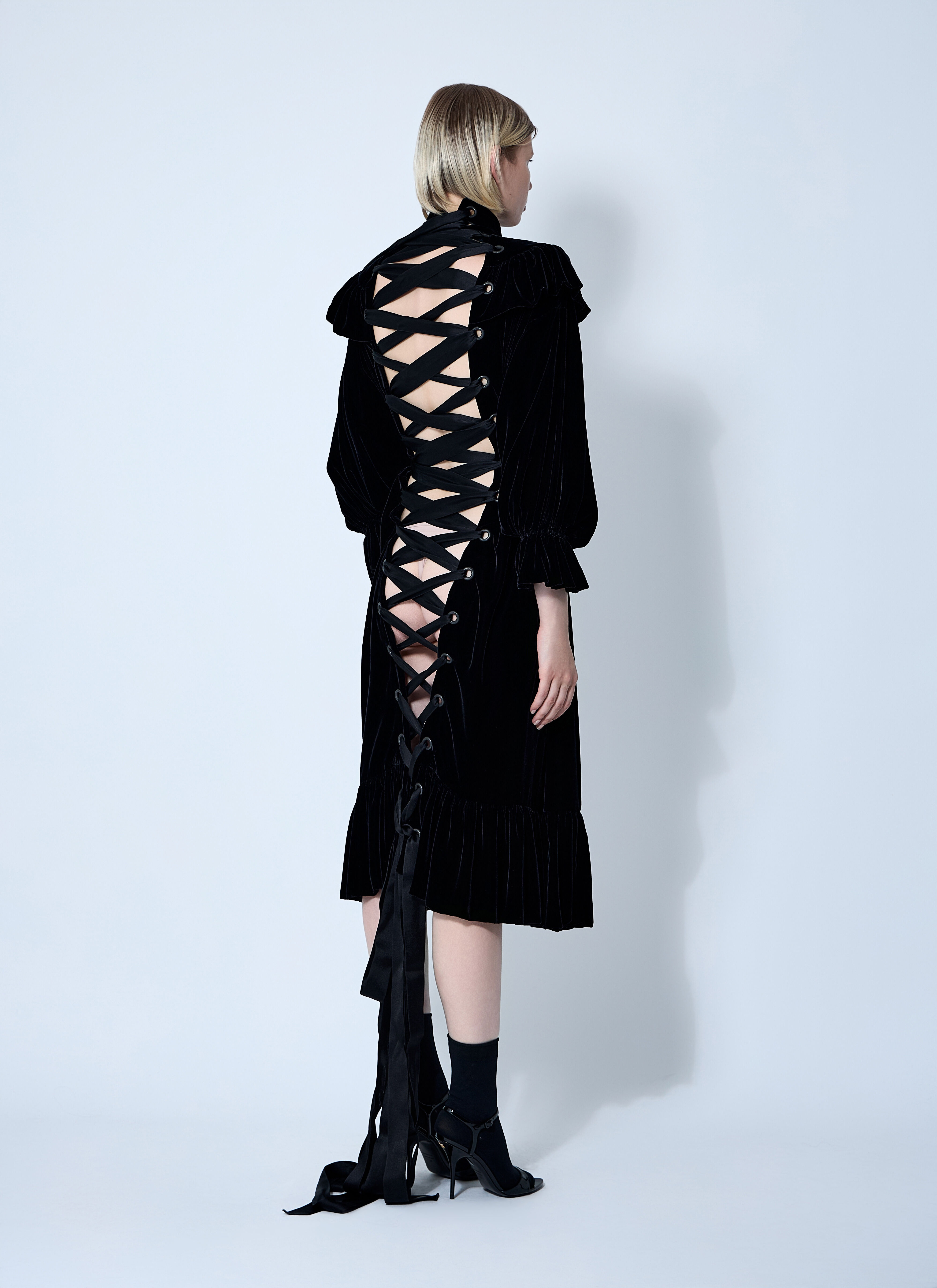 Lace-Up Dress - 4
