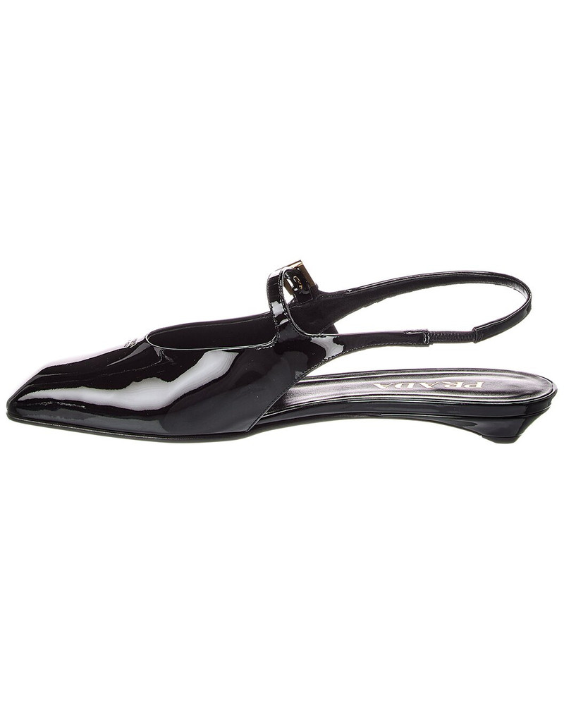 Prada Prada Mary Jane Patent Slingback Ballerina Flat outlook