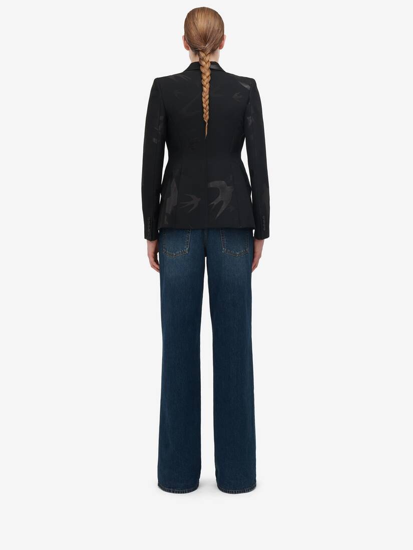Women's Swallow Peak Shoulder Jacket in Black - 5