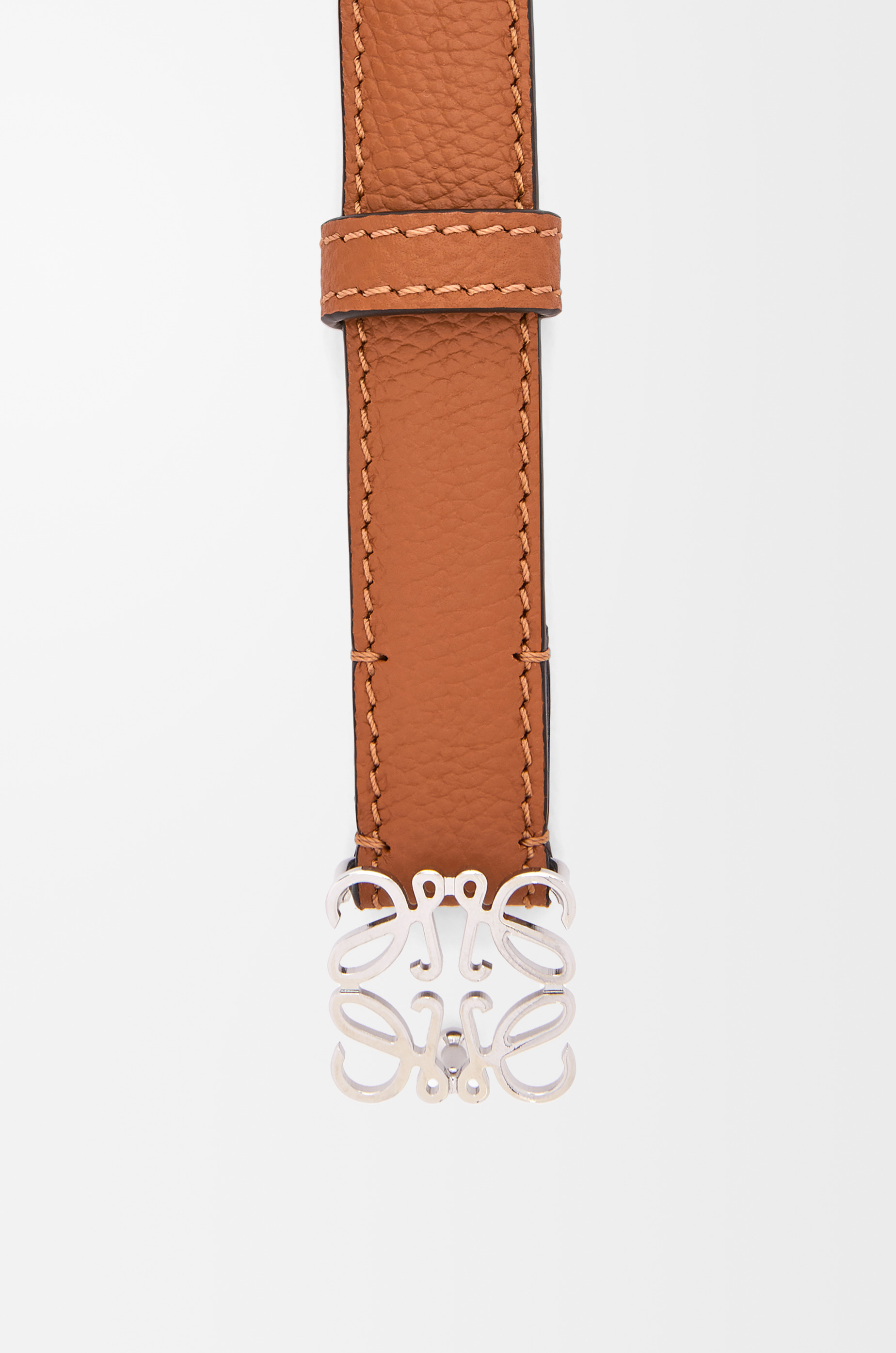 Anagram belt in pebble grain calfskin - 2